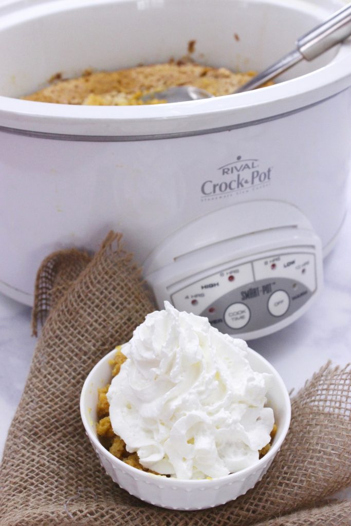 Slow Cooker Pumpkin Dump Cake