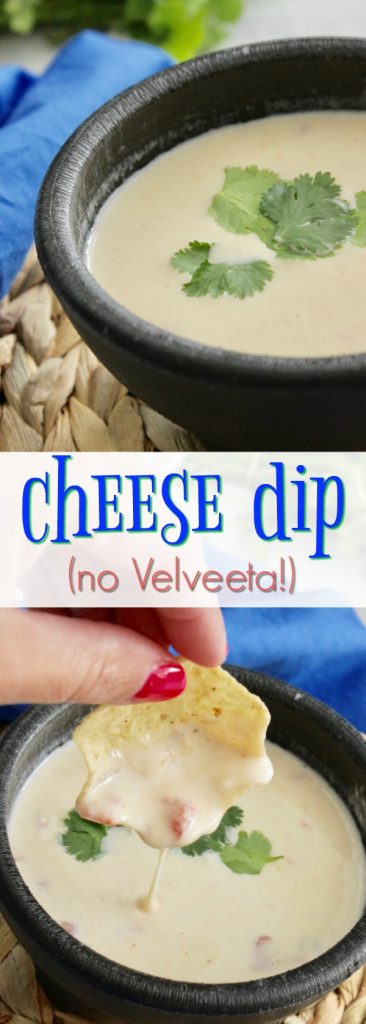 This Queso - No Velveeta guys! So, it's better for my family - I love that! #appetizer #food #recipe #hotdips