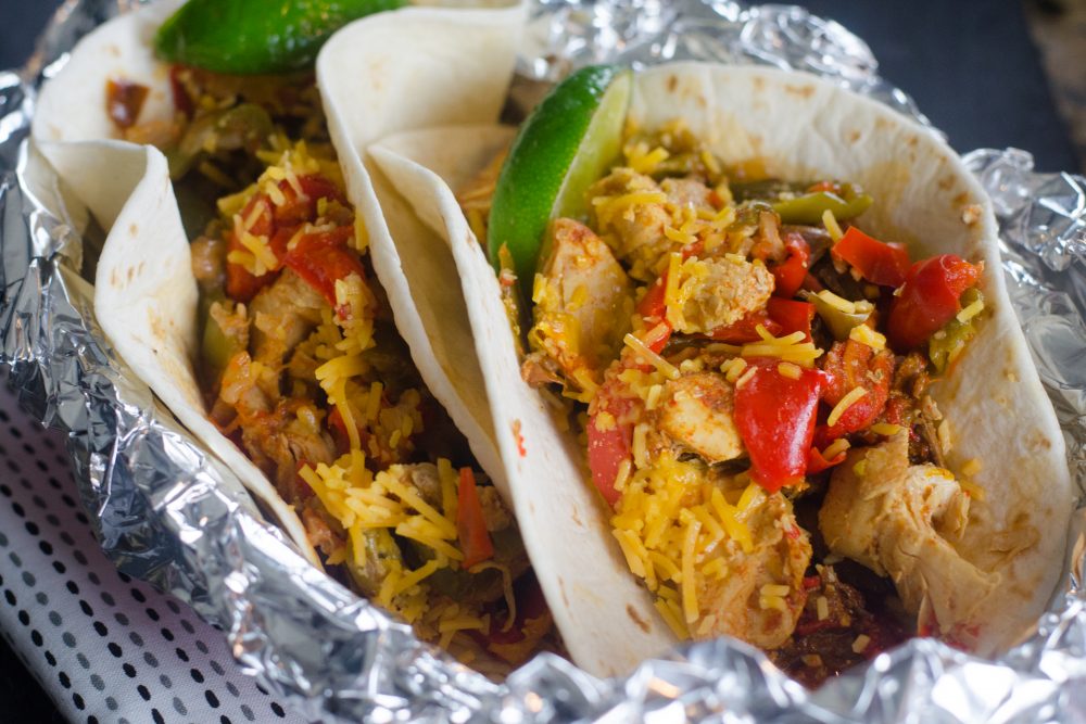 instant pot shredded chicken fajitas