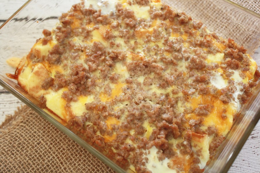 Bubble Up Sausage Breakfast Casserole