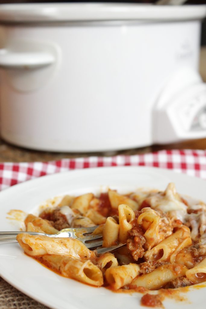Crock Pot Baked Ziti