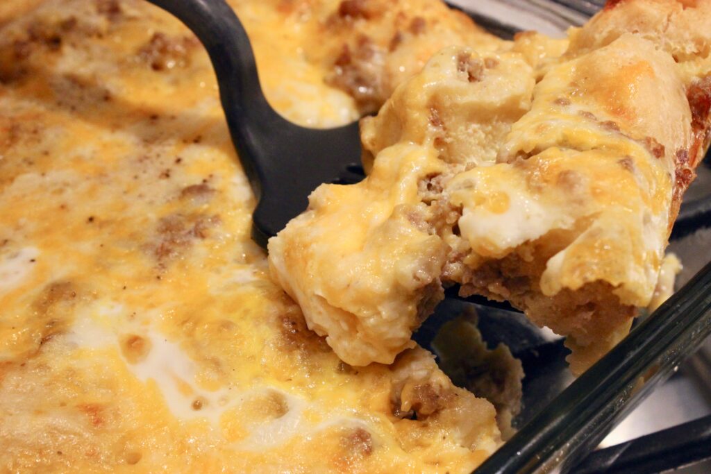 Bubble Up Sausage Breakfast Casserole