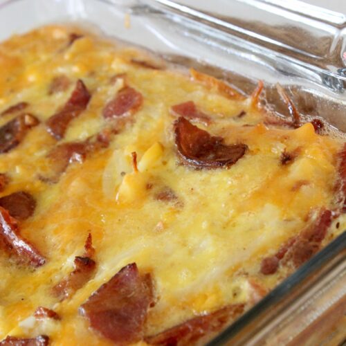 this bacon and egg casserole is awesome!