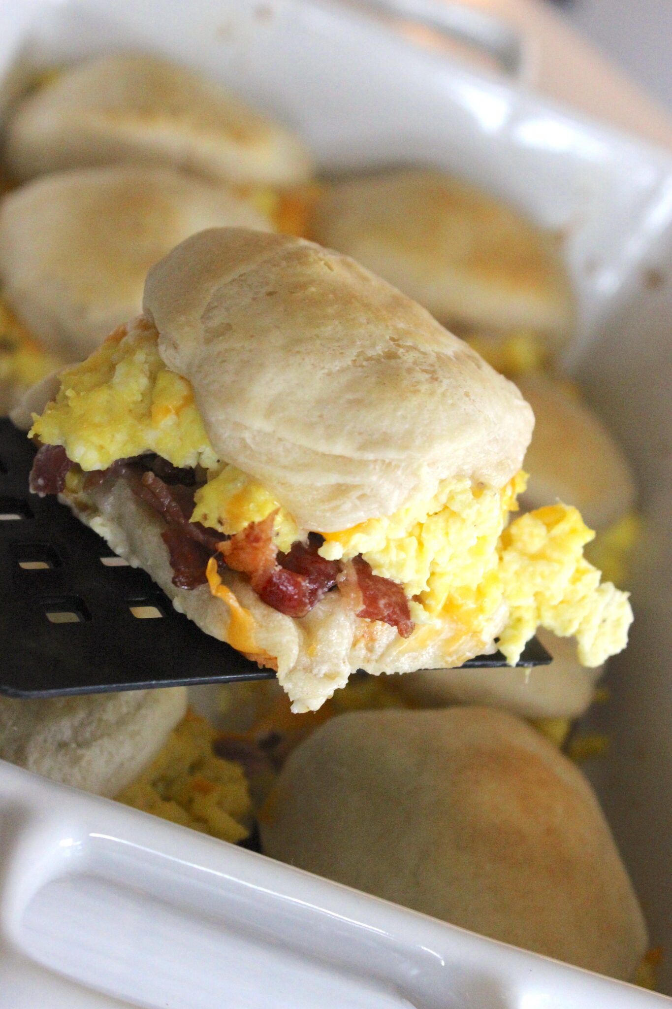 Bacon Egg and Cheese Biscuit Bake