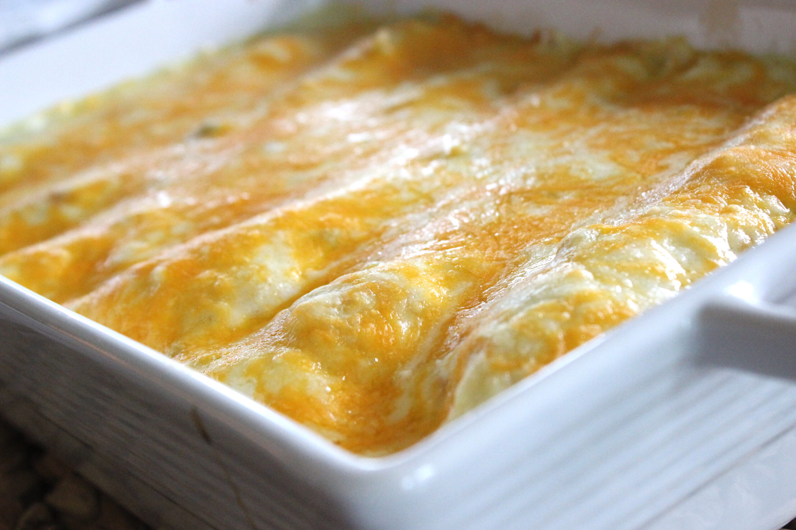 white chicken enchilada casserole