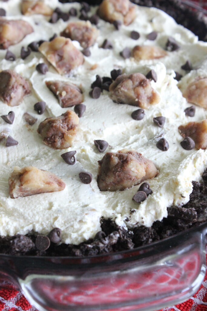 Pie peanut butter oreo crust bake easy recipe empty pan chocolate Cookie Dough Pie