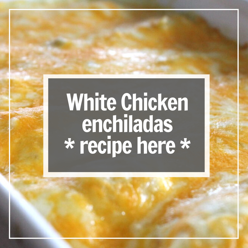 white chicken enchiladas with white sauce recipe here