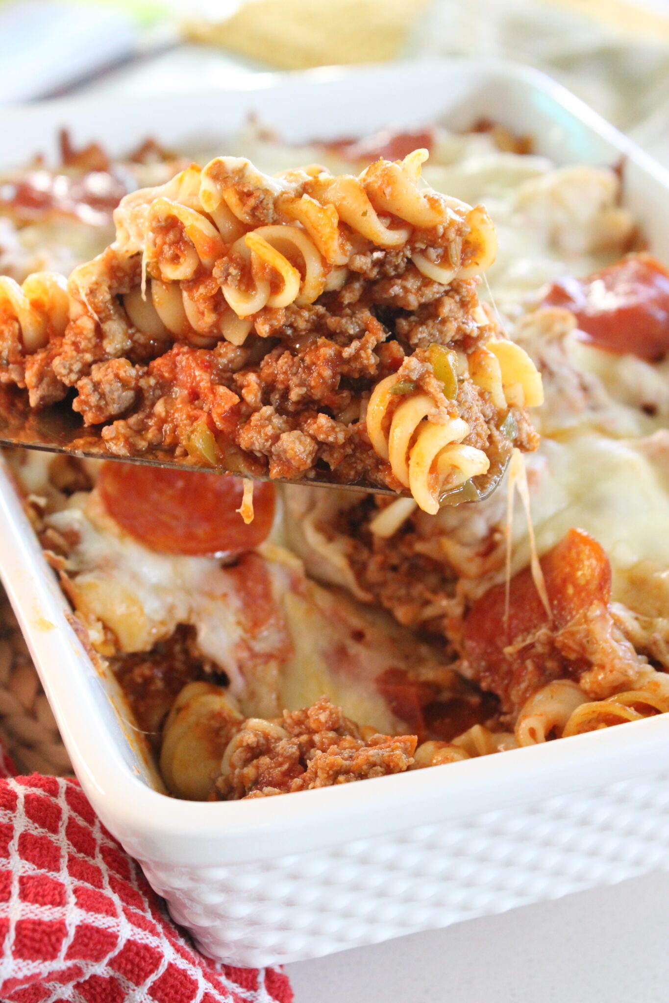 PIZZA PASTA BAKE